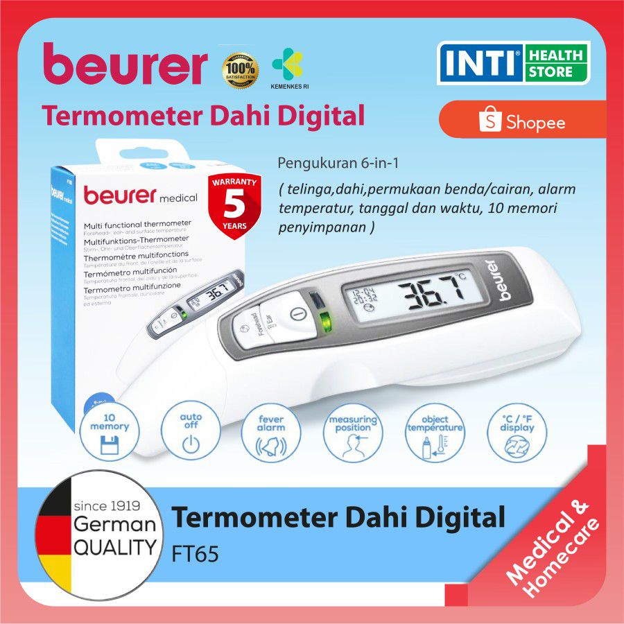 Beurer | Termometer Infrared | FT65 Termometer Non Kontak