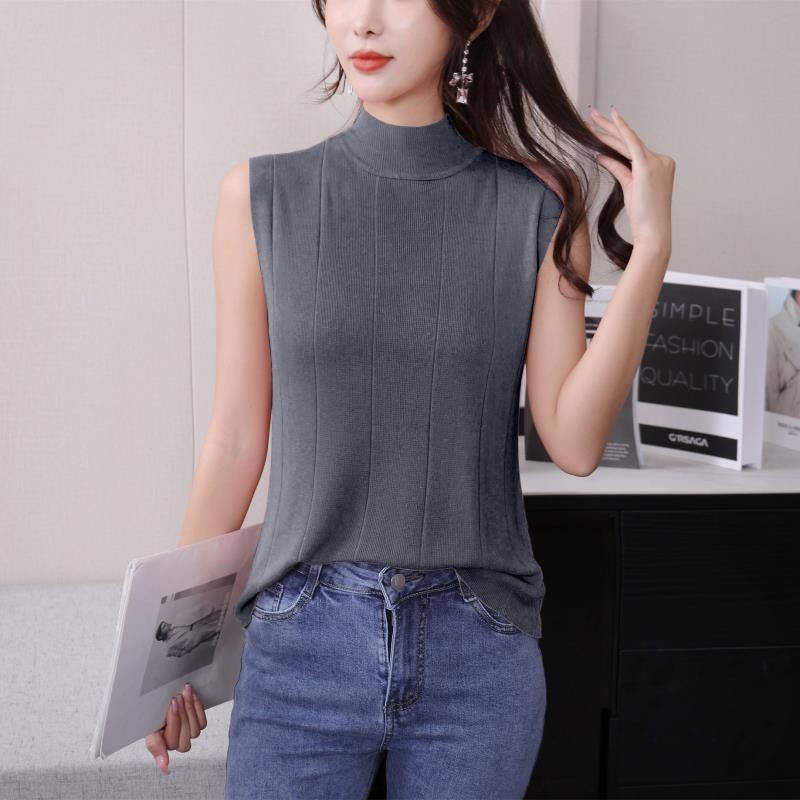 【 Bra Mall 】BM-146 Kaos Atasan Wanita Tanpa Lengan Fashion Korean Terbaru Tanpa Karet Dibawah