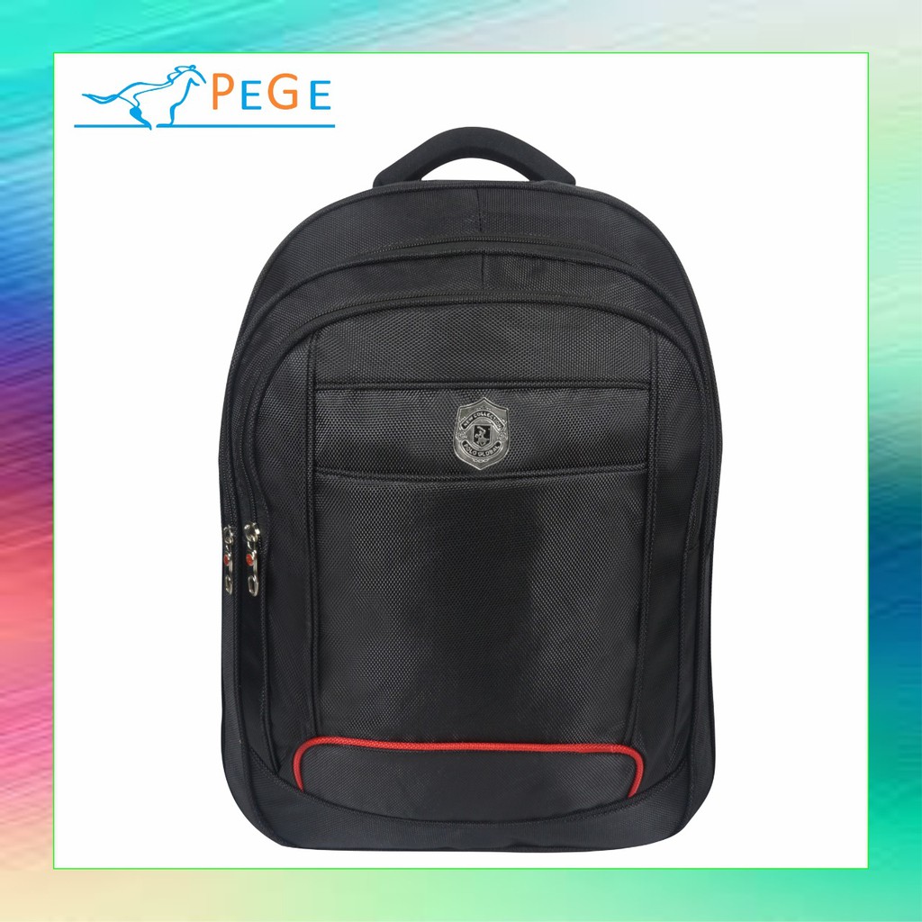 Ransel Laptop Punggung Pria Wanita Ada Slot Laptop Bahan Waterproof Free Raincoat - Polo Global 9824