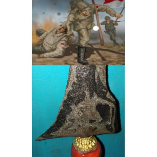 Keris Tilam Upih Sepuh Tua Kuno Istimewa Rojo Gundolo Gonjo Iras