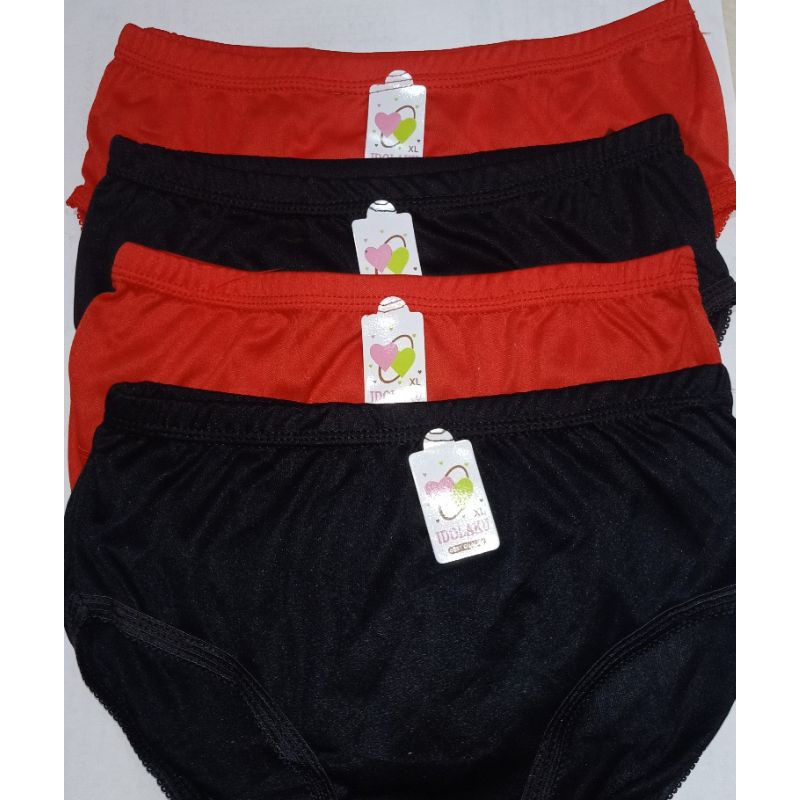 12 PCS/ CD Idola Ku/ Celana Dalam Bahan hyget/satin/licin LUSINAN