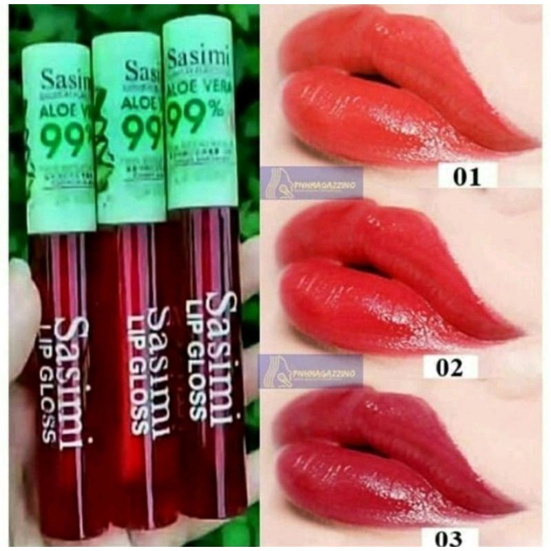 GRATIS ONGKIR Bisa pilih Warna Lip tint Aloe Vera NO.S721 LipTint Sasimi Aloe Vera 99% BPOM 3 Varian