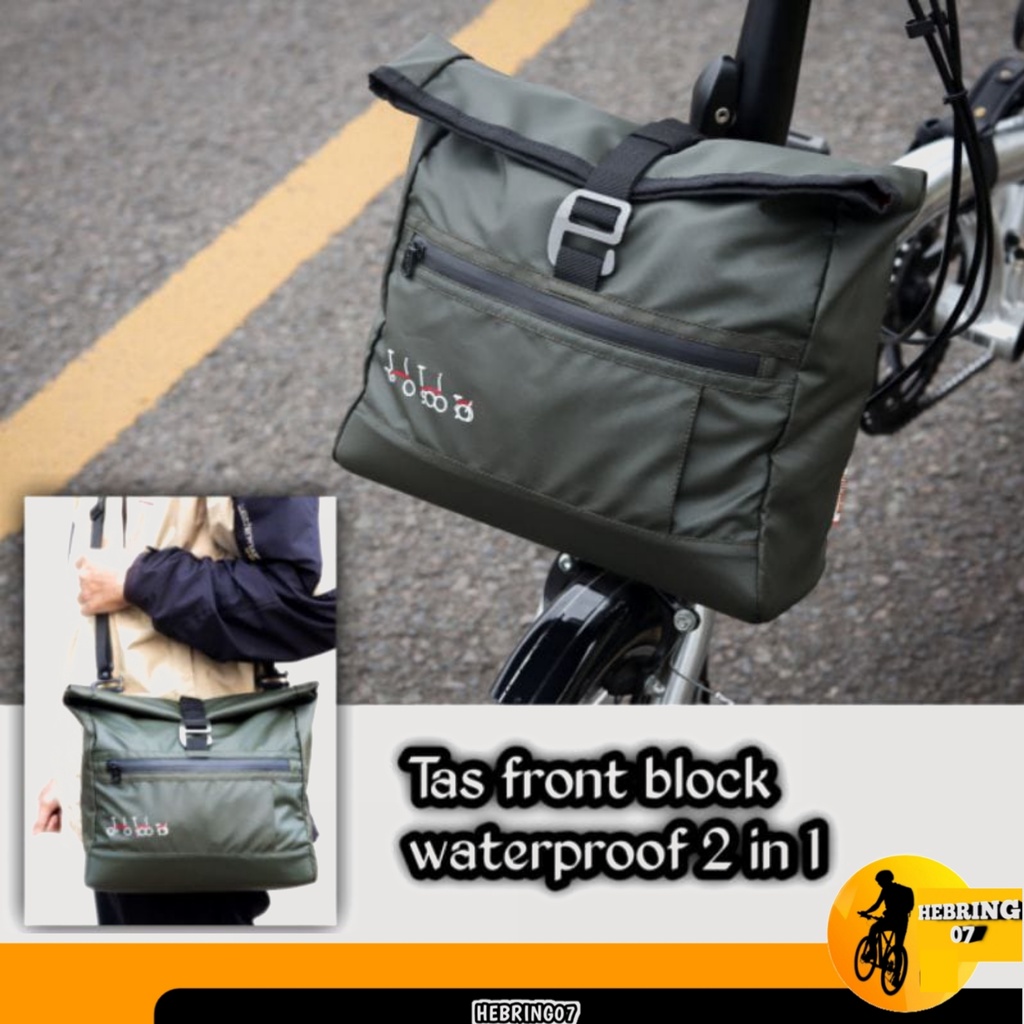 Tas Front Block Sepeda Lipat Waterproof Tas Seli Folding Bike Front Bag