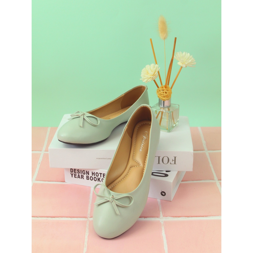 [7.7 Boombastis Sale⚡] - SEPATU WANITA FAIRIES BELLE FS009 BALLERINA FLAT SHOES PREMIUM