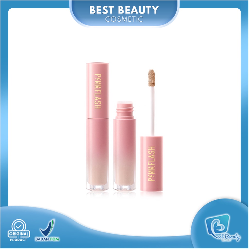 ★ BB ★  PINKFLASH Lasting Matte Concealer | PINK FLASH #OhMyBreath Liquid Concealer Tahan Air Tahan Lama - F04 - Concealer | PINK FLASH