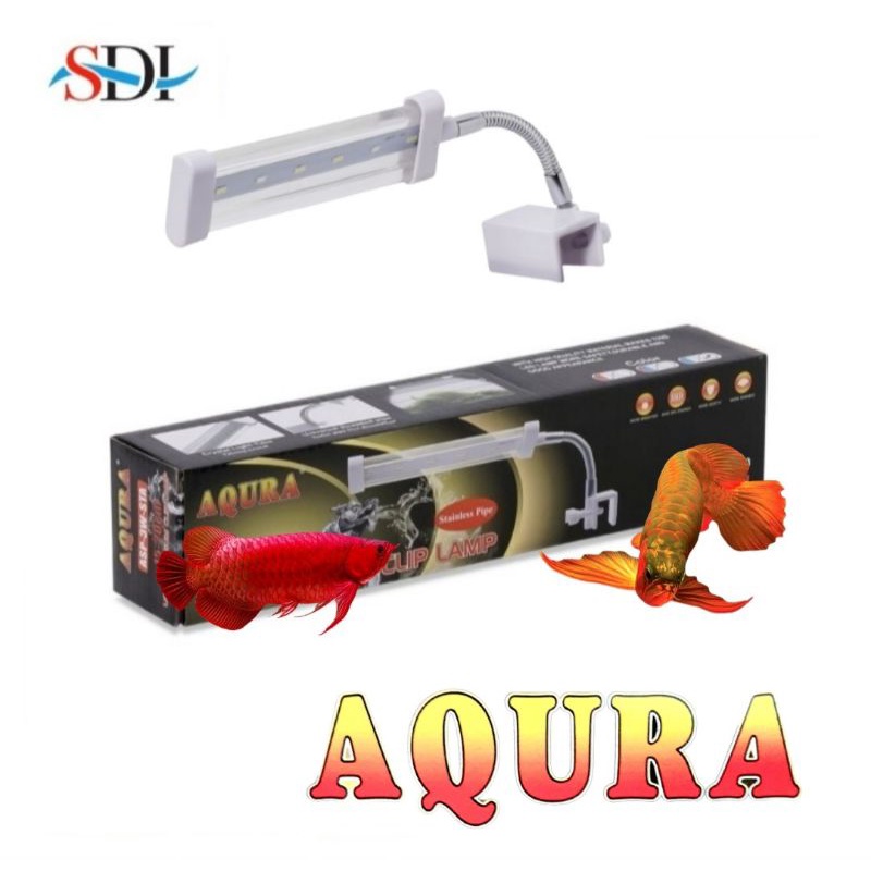 AQURA ASP 3W STA LAMPU AQUARIUM LAMPU JEPIT AQUASCAPE