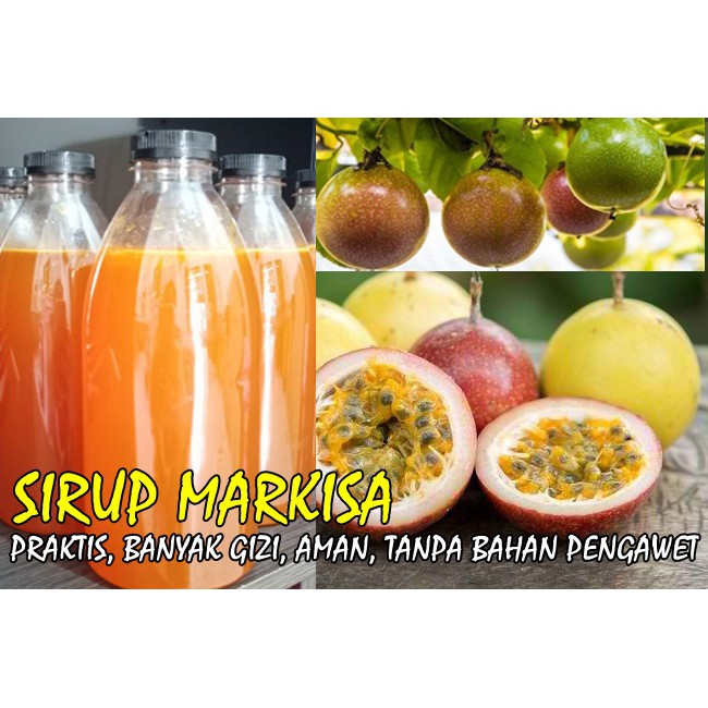 

SIRUP MARKISA ASLI HOMEMADE TANPA BAHAN PENGAWET 250 ML