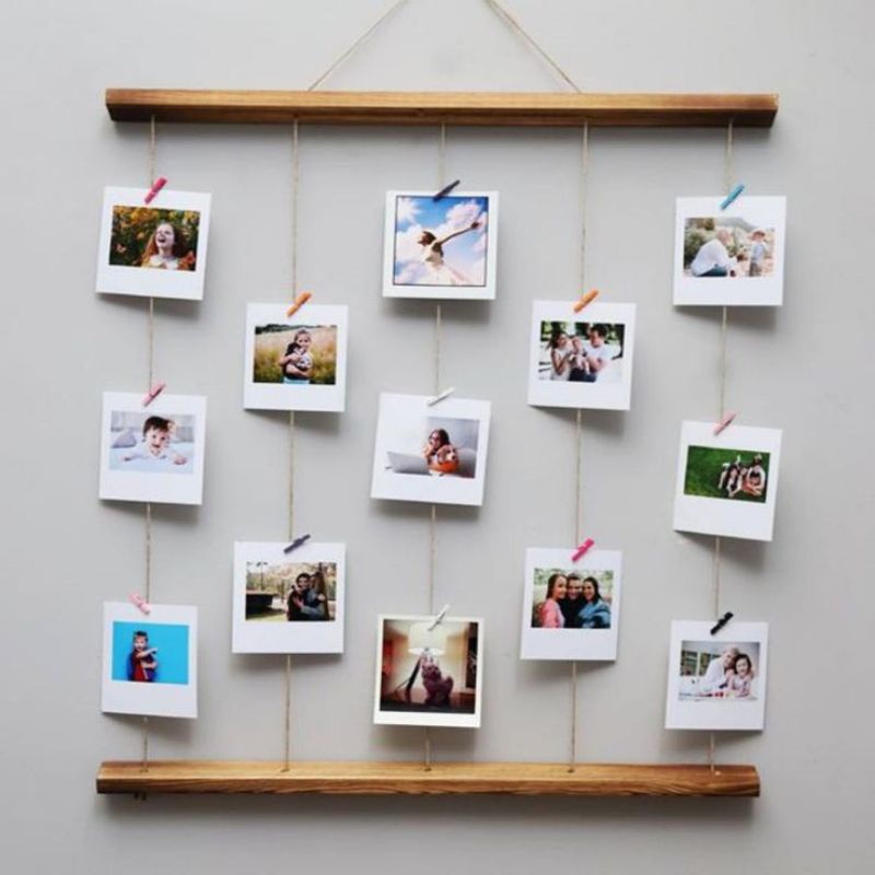 Ladder hanger foto polaroid / gantungan foto polaroid + jepitan foto