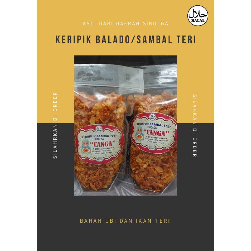 

Keripik Sambal/Balado Teri Sibolga