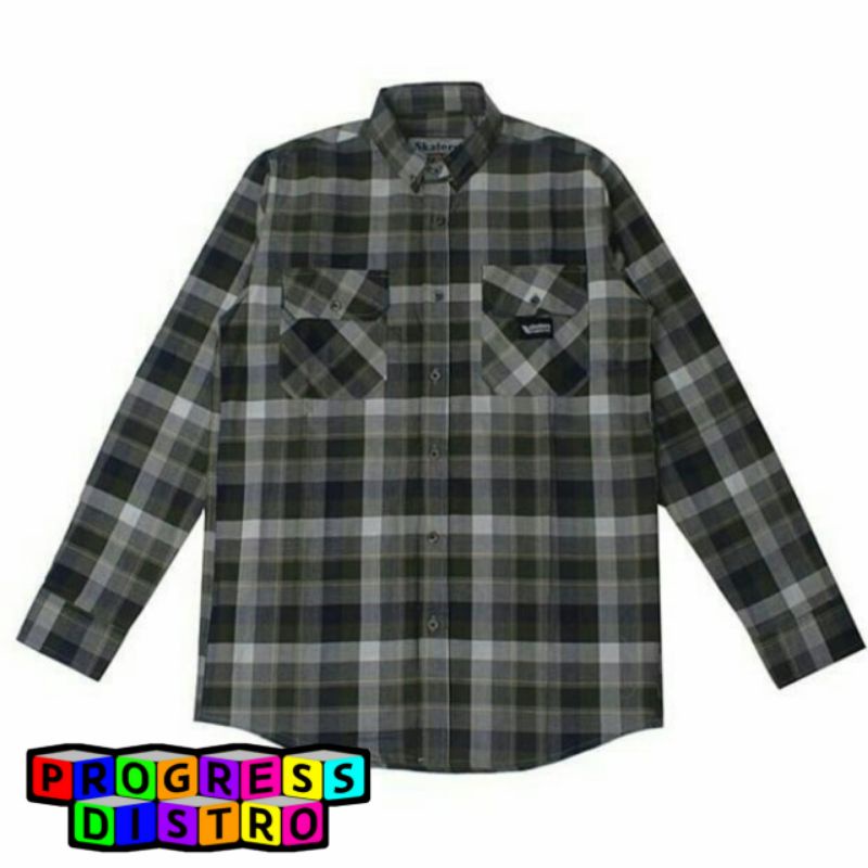 Kemeja Flanel Original Skaters l Kemeja Flanel Lengan Panjang l Original Brand Skaters l Kemeja pria