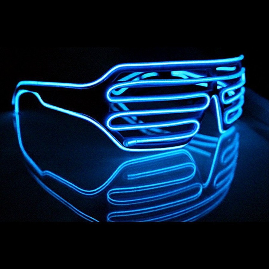 kacamata LED nyala pesta rave party glass dengan 3 mode nyala atraktif