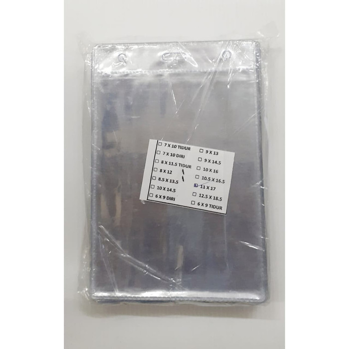 

PLASTIK PANITIA / NAMETAG VERTICAL 11 x 17cm ISI 100pcs