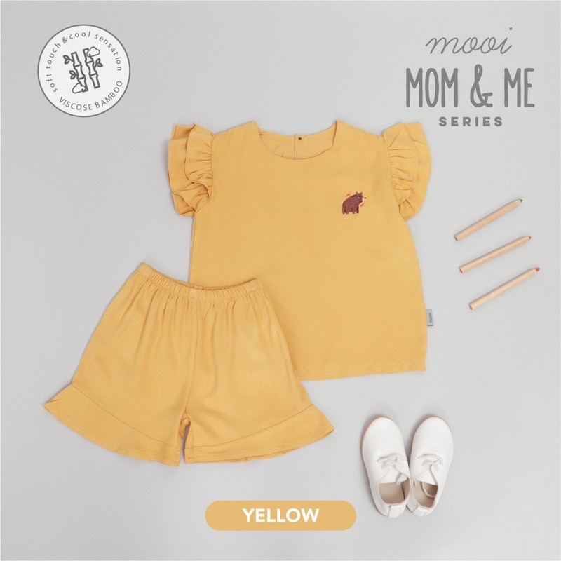 Mooi Set Anak Perempuan Kika Ruffle Set