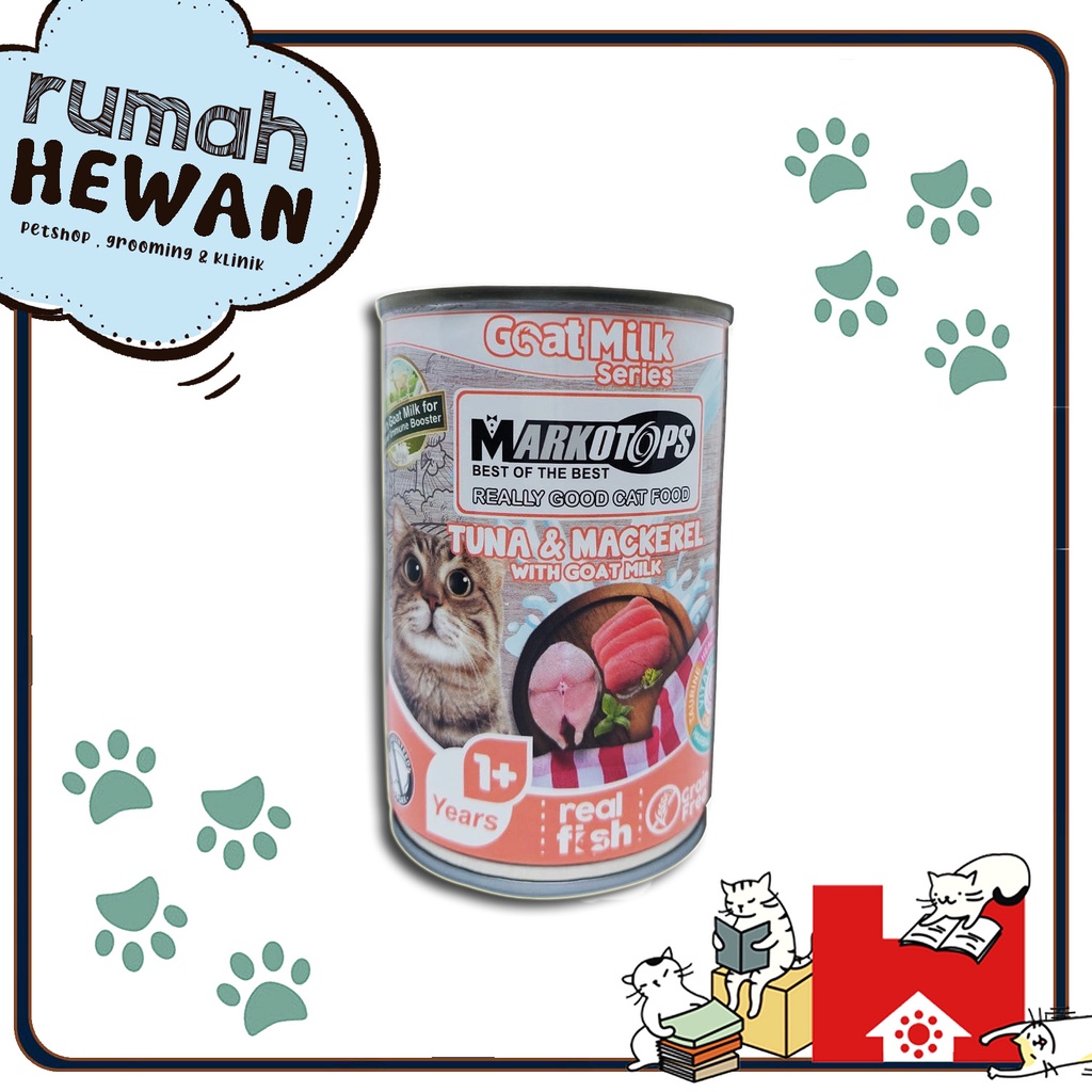 Markotops Kaleng 400gr / Makanan Kucing Wet Food Markotop Basah 400 gr