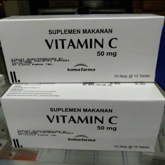 READY STOCK vitacimin Vitamin C 50mg Kimia Farma vitamin c ipi