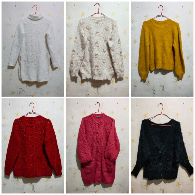 sweater fuzzy/cardi fuzzy/cardigan bulu/sweater premium