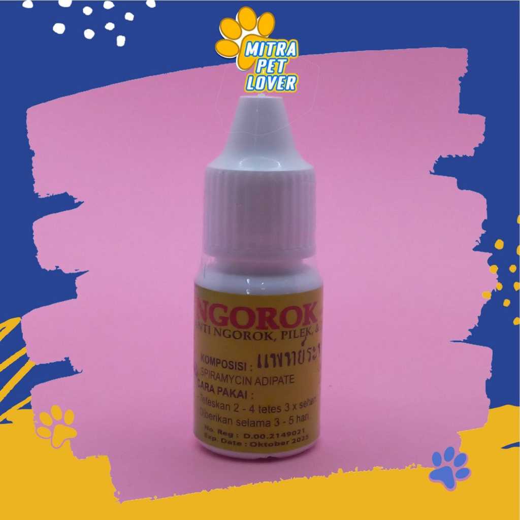 OBAT TETES ANTI PILEK AYAM UNGGAS - NGOROK DROP 10ML ORIGINAL -  ATASI NGOROK BATUK BERSIN FLU , MUKA BENGKAK PADA AYAM CHICKEN - AMPUH - MURAH - ASLI GARANSI KUALITAS - AMAN- PET ANIMAL HEALTHCARE &amp; VETERINARY TAMASINDO VITAMIN TERNAK HEWAN MITRAPETLOVER