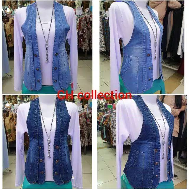 ROMPI LEVIS OUTER JEANS TEBAL CEWEK WANITA TRENDY TERBARU KEKINIAN