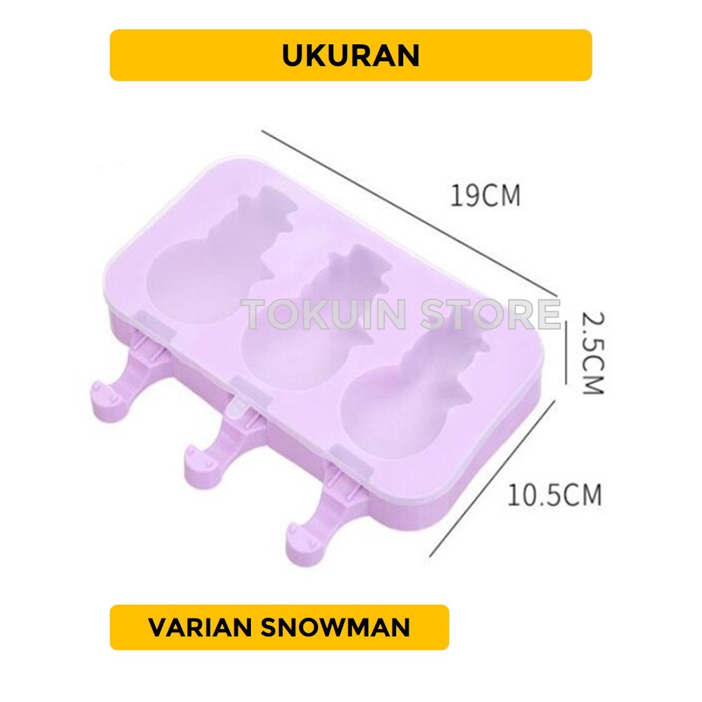 Cetakan Es Krim Coklat Silikon Ice Cream Popsicle Silicone Stick Stik
