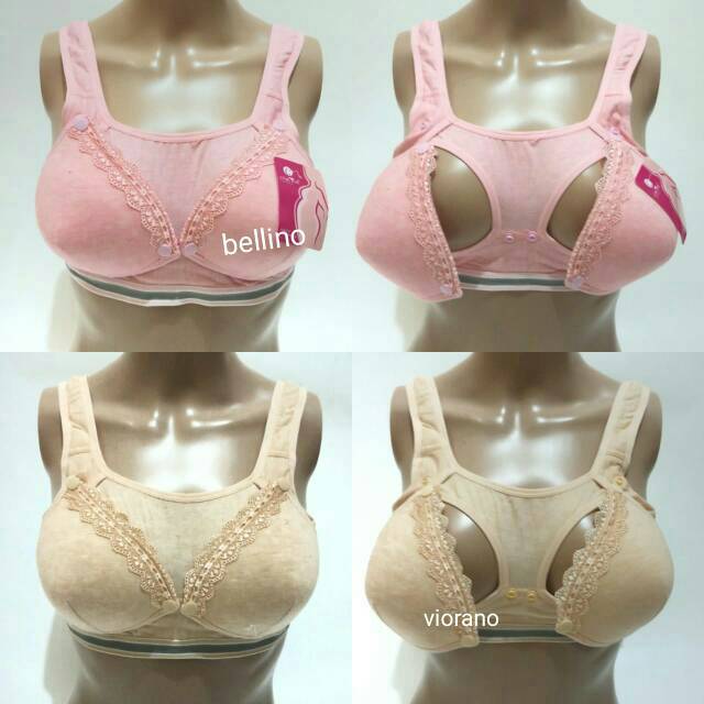 Bh Menyusui Import Z6202 Kerah Singlet / Bra Menyusui 2 Kancing Bukaan