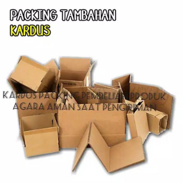 PACKING TAMBAHAN BUBBLE WRAB / KARDUS BIASA (bukan baru)