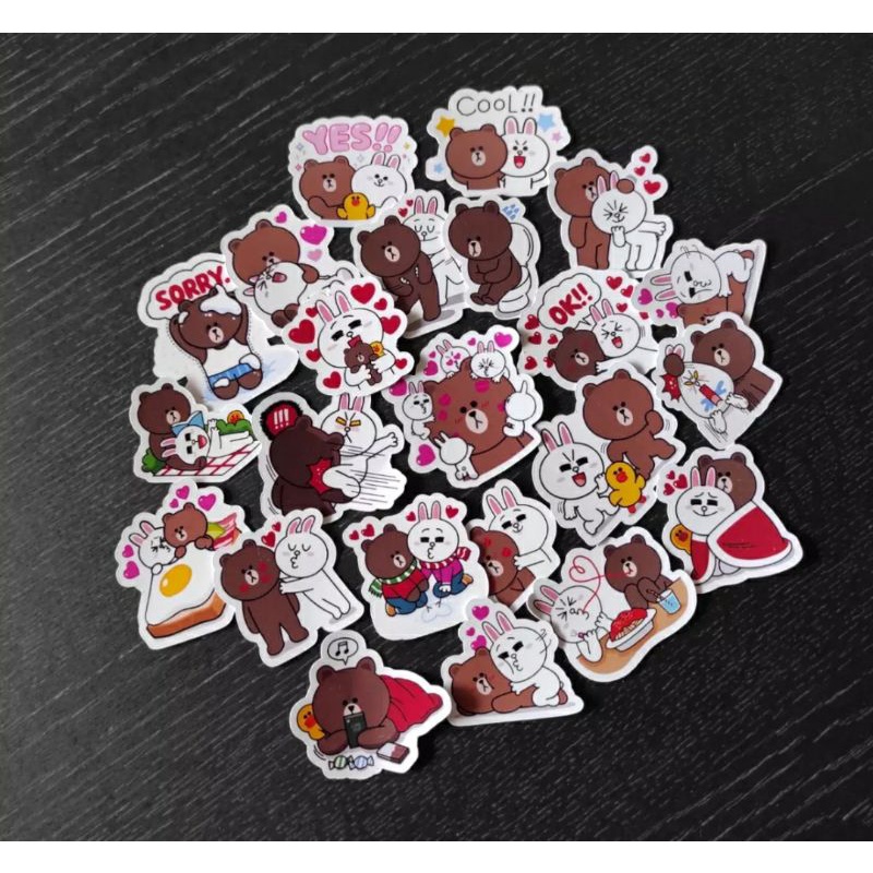 

Stiker line Brown & Cony (isi 10pcs)