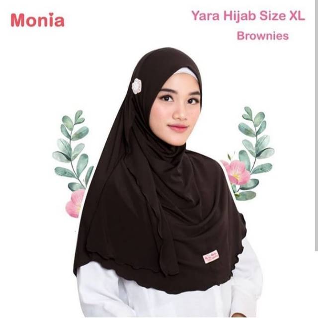 Yara Hijab by Monia Hijab Kids Brownies MLXL | jilbab pramuka