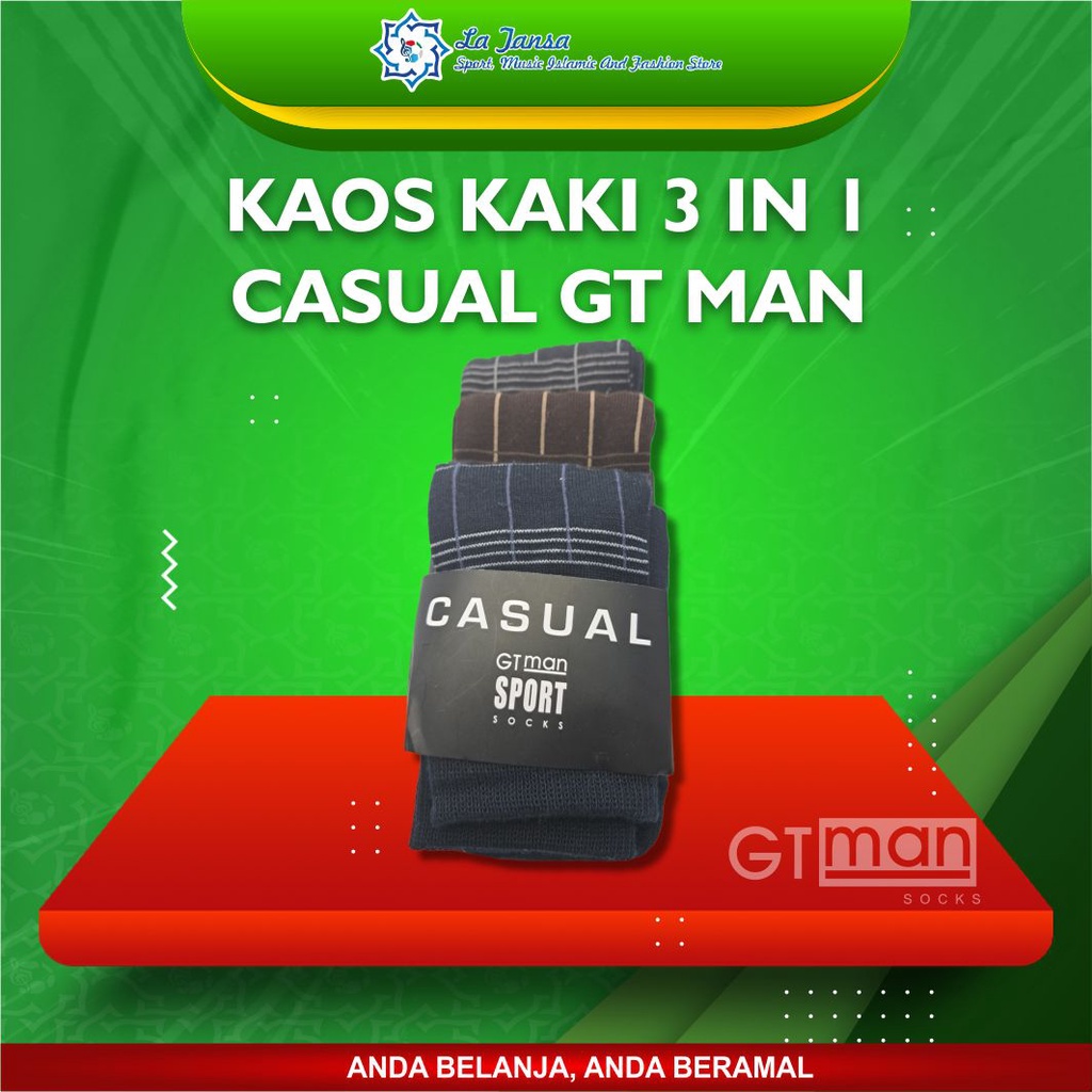 KAOS KAKI 3 IN 1 CASUAL GT MAN