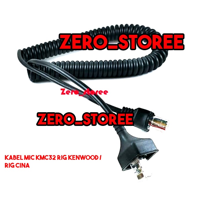 Kabel Mic Kenwood Kabel MIG Kenwood Spiral Rig Radio Kabel Mik kenwood TM271 TM281 281 tm 271 KMC32 