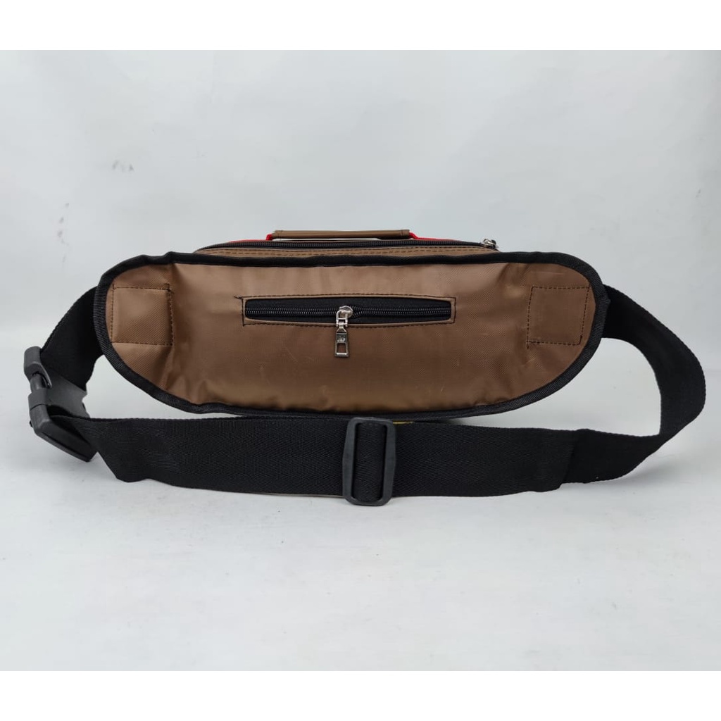 Waistbag Waterproof Bahan Nilon Parasut Anti Air Tas Pinggang Tas Selempang Bahu Murah Berkualitas