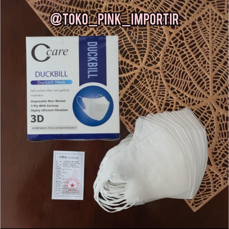 MASKER DEWASA C CARE 4 PLY ISI 50 PCS | CCARE DUCKBILL MASKER ISI 50 PCS | MASKER DUCKBILL CCARE HITAM PUTIH GARIS EMBOSS | MASKER DB DUCKBILL CCARE C CARE DUCKBILL HITAM PUTIH BLACK WHITE EMBOSS ISI 50PCS