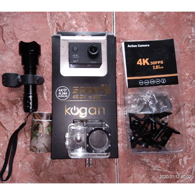 Paket Night Vision
 Kamera Sports Kogan 4k Ultra HD 16 MP Senter IR infrared UF T-20