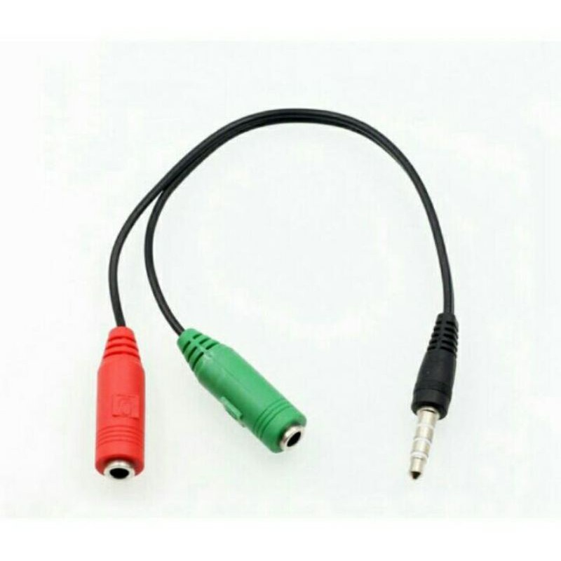 Kabel Audio Aux 3.5mm Splitter Audio 1 Male To 2 Female Best Quality