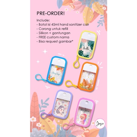 hand sanitizer pocket touchland custom gambar foto & nama