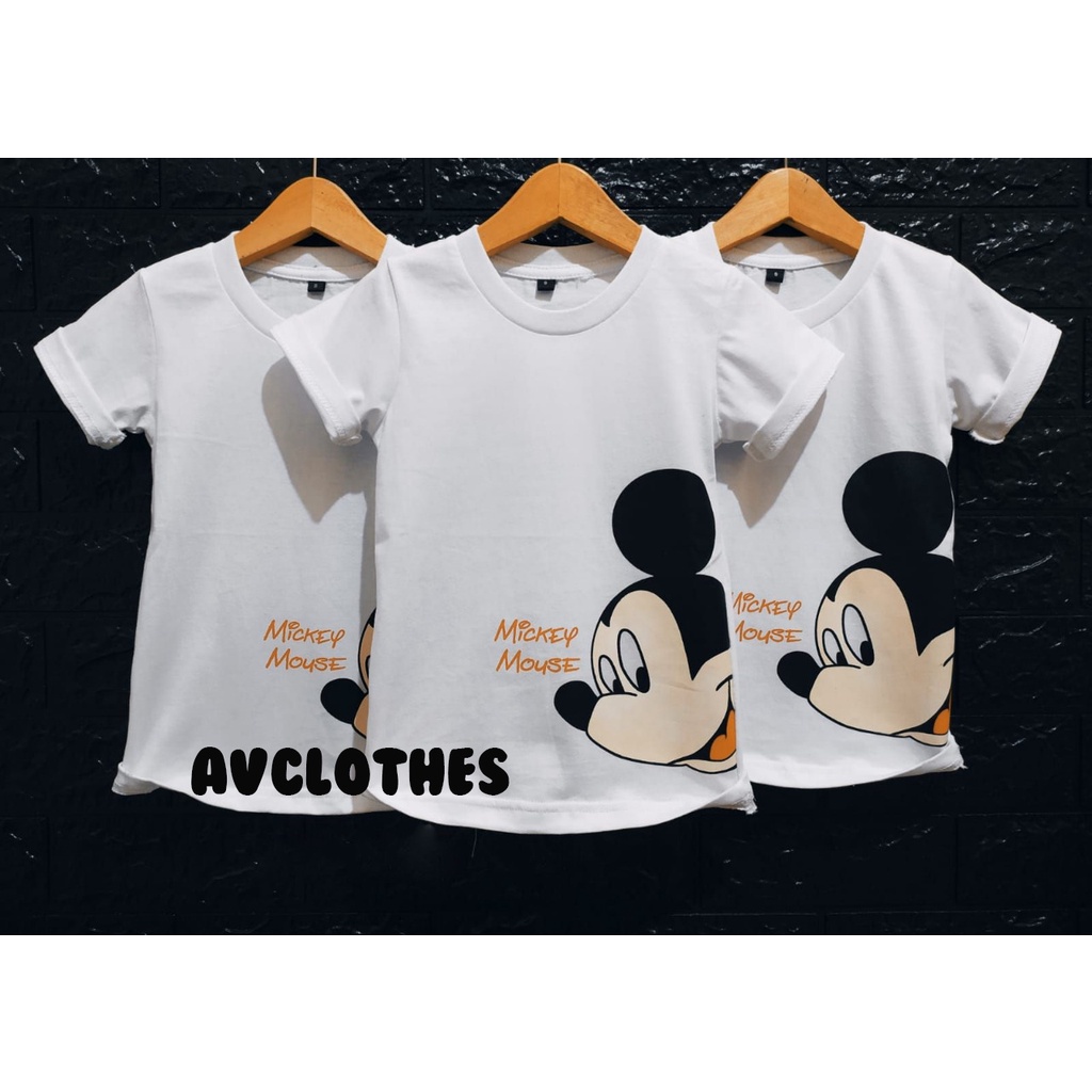 BAJU ANAK LAKI LAKI KARTUN MICKEY MOUSE PUTIH | KAOS ANAK LAKI LAKI MURAH | KADO ANAK