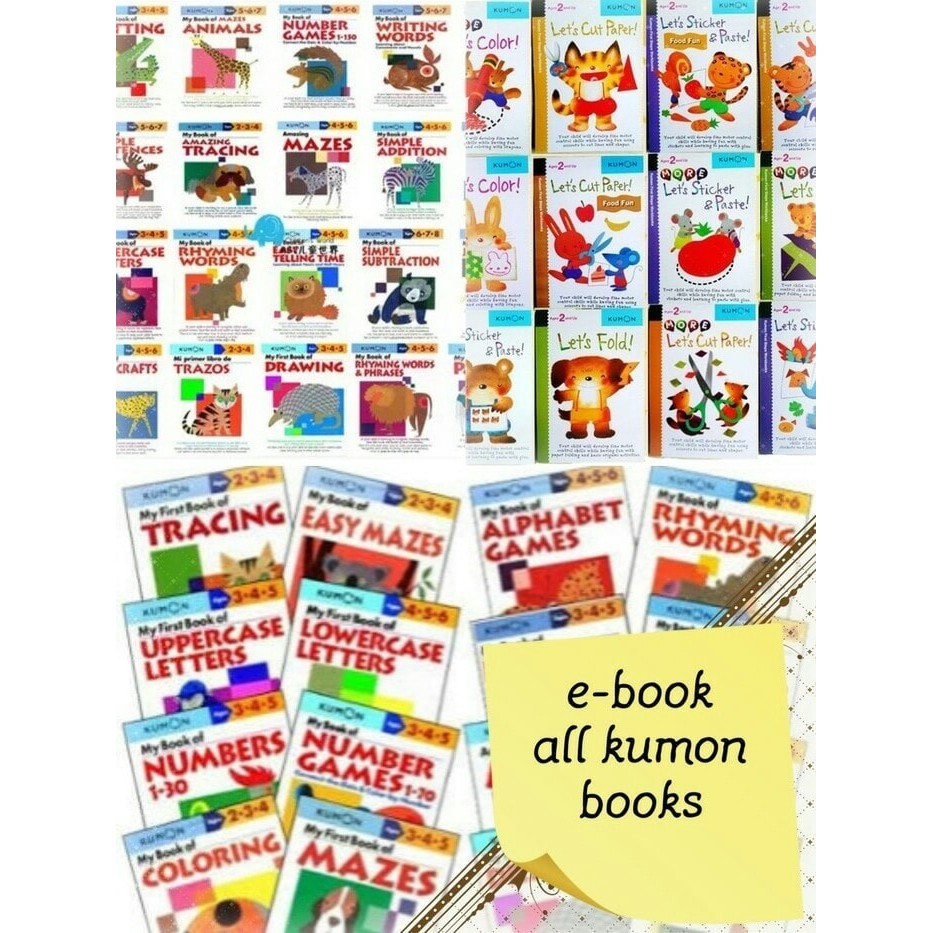 [STOK TERBATAS] Kum0n 48 Judul - Paket Buku - Ebook Kumon Terlengkap