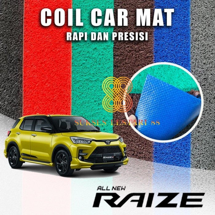 KARPET MOBIL PREMIUM TOYOTA RAIZE MIE BIHUN 1 WARNA