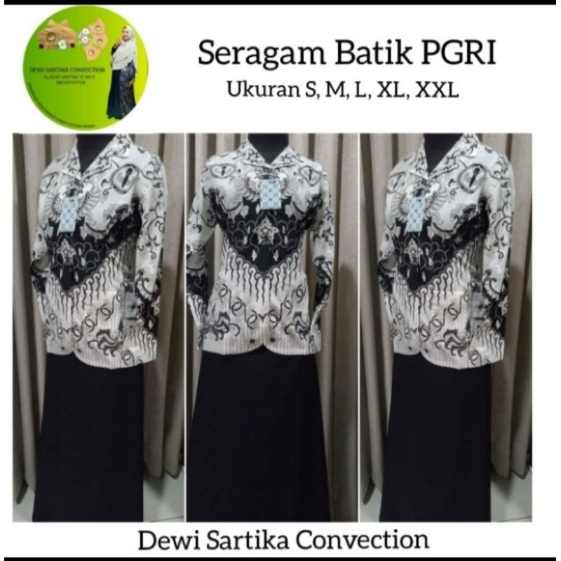 Baju Batik PGRI Original Kain Sandwosh