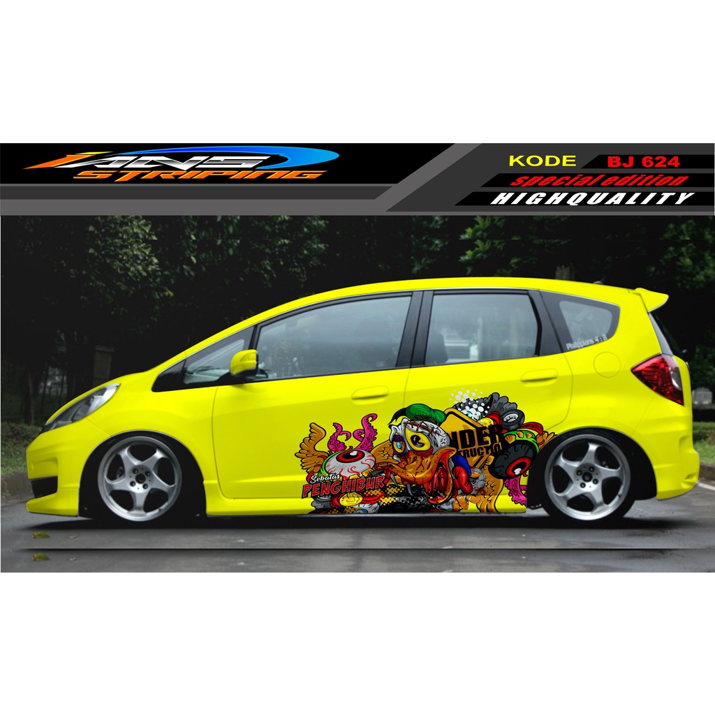 DECAL STICKER MOBIL JAZZ BRIO AVANZA SIGRA YARIS / STIKER VARIASI MOBIL / MODIF STICKER MOBIL 624