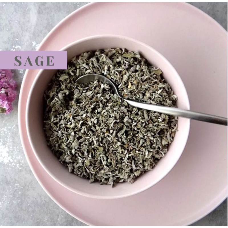 Organic&Joy • Teh daun sage/ Sage leaf tea/ Salvia Officinalis/teh herbal (anti radang,anti kembung,