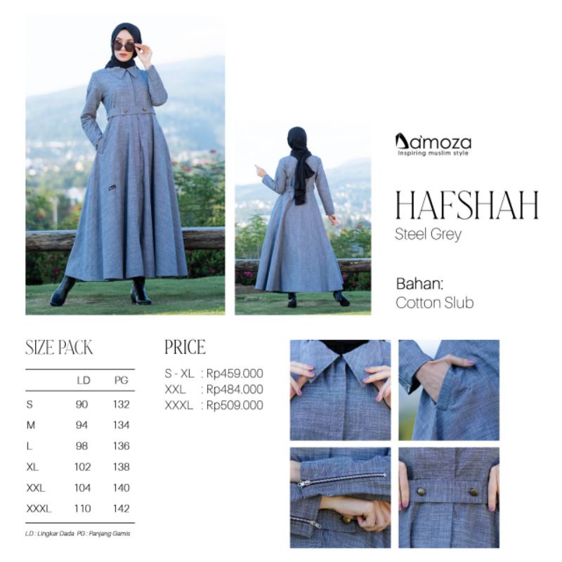 GAMIS DAMOZA HAFSHAH STEEL GREY