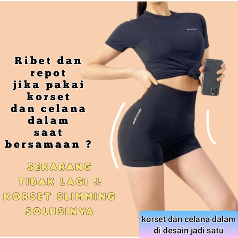 KORSET PELANGSING PERUT KORSET WANITA PELANGSING PERUT CELANA KORSET PINGGANG TINGGI