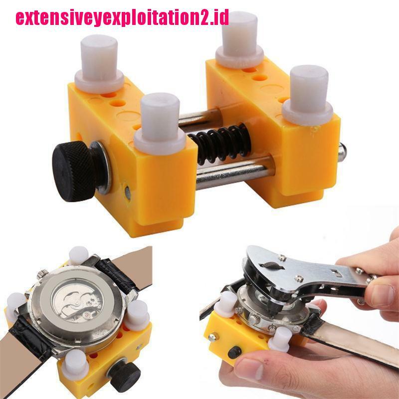 &lt; E2id &amp; &gt; Alat Reparasi Pembuka Casing Belakang Jam Tangan Adjustable