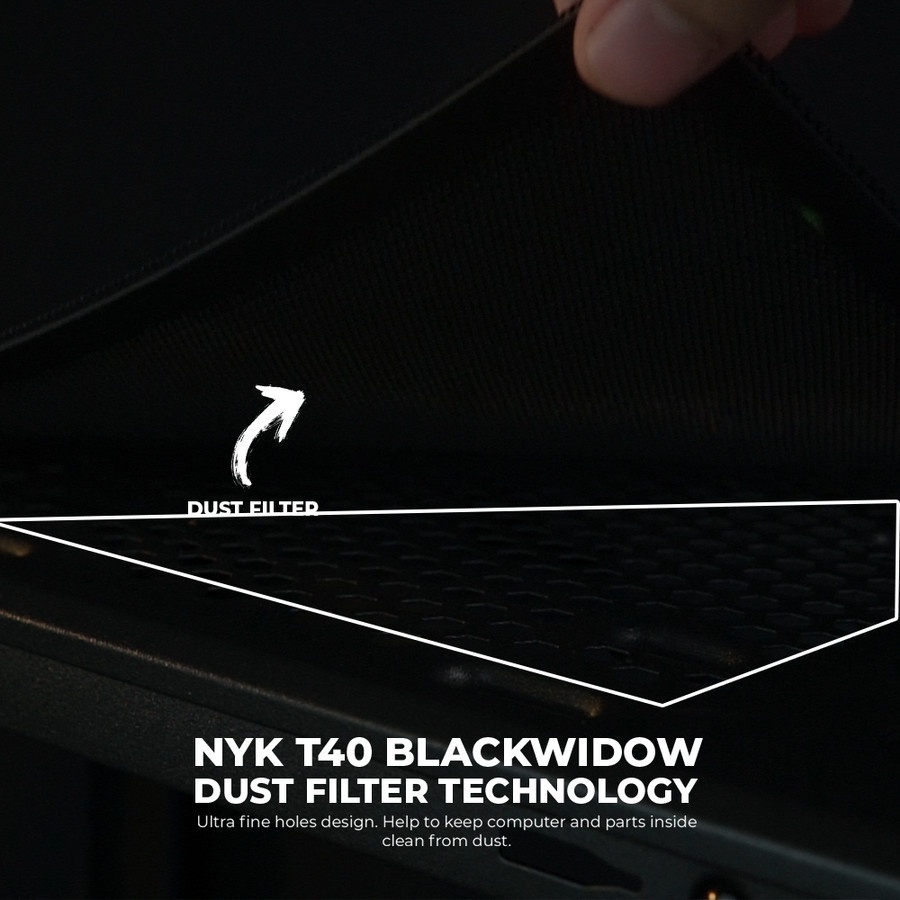 NYK Nemesis Casing Gaming T40 Black widow