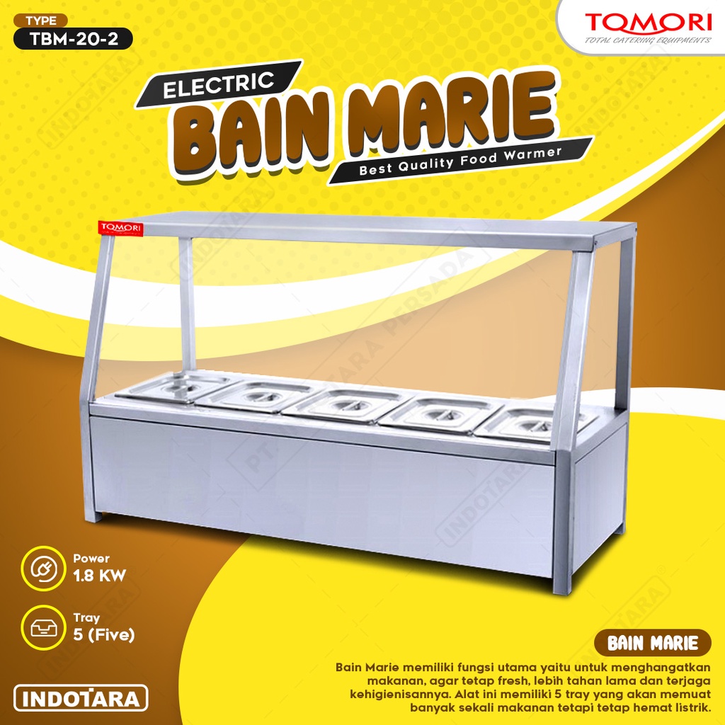 Penghangat Makanan Food Warmer Bain Marie 5 Tray Tomori - TBM 20 2