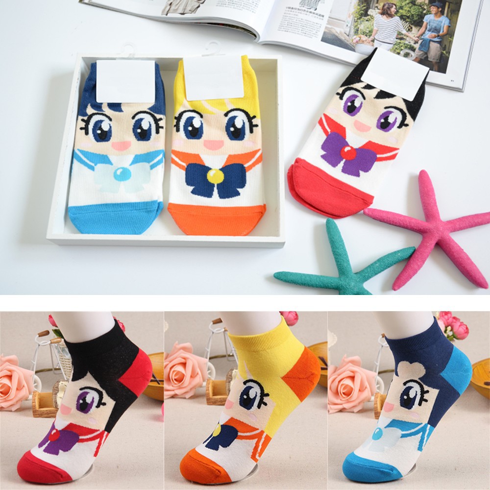 Kaos Kaki Motif 3D Remaja Karakter Lucu