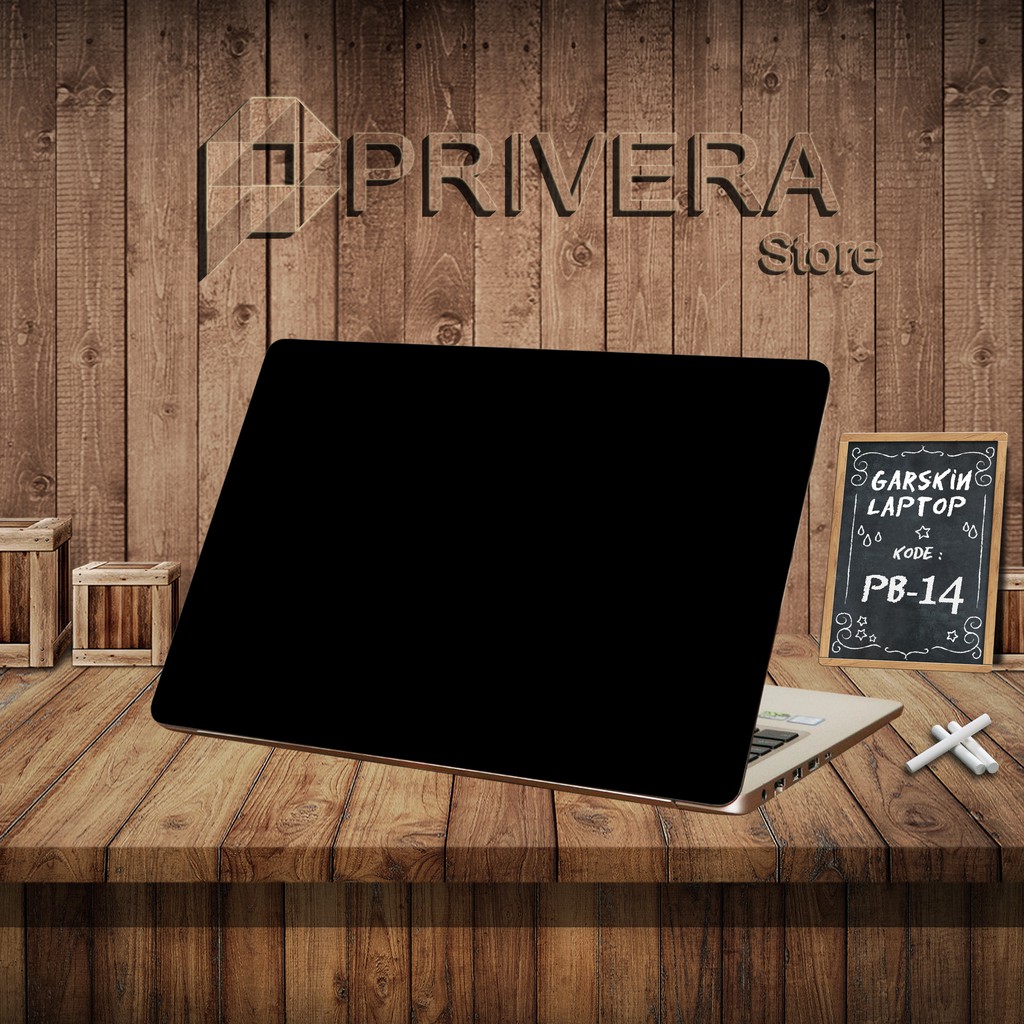 Garskin Hp/Skin Laptop/Cover Laptop/Keyboard Protector/Stiker Laptop/PB-14-Black