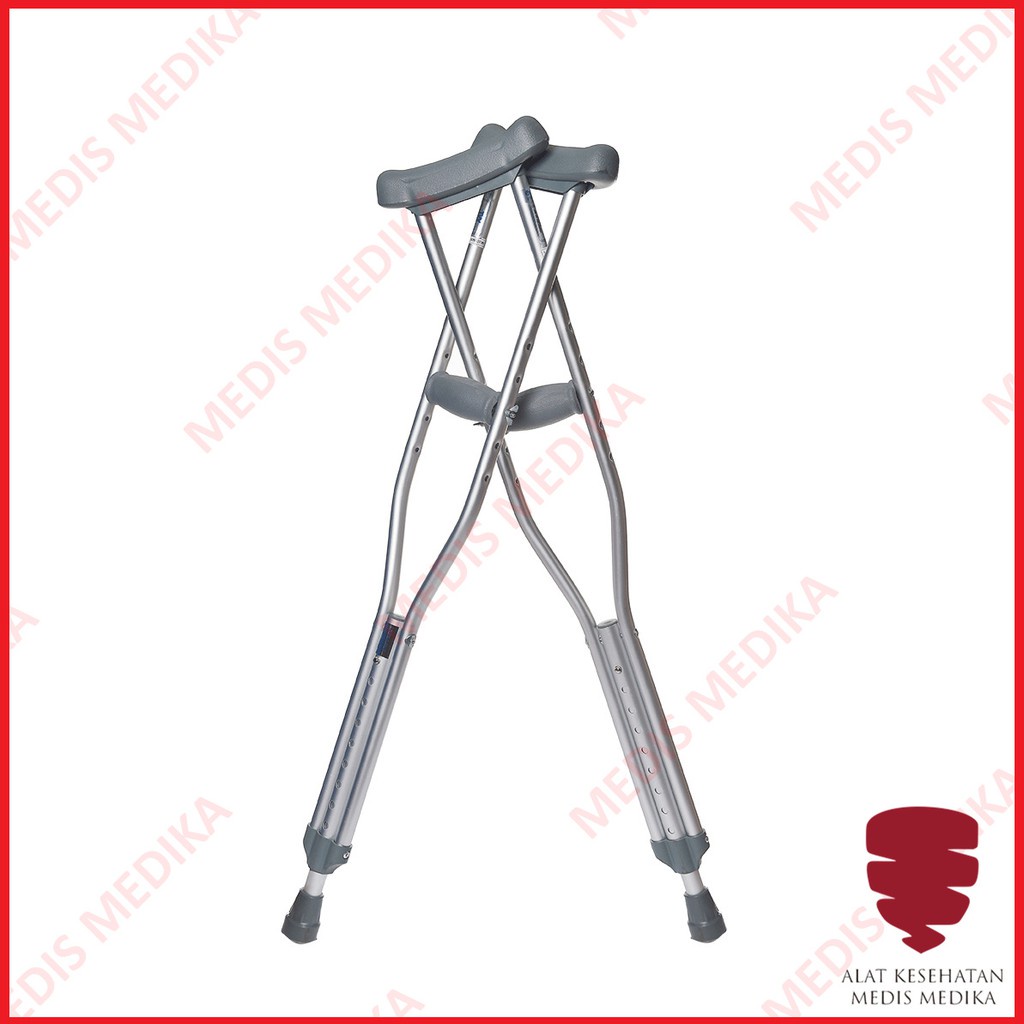 Crutch Kruk Tongkat Ketiak Size S M L Alat Bantu Jalan Sepasang Small Medium Large