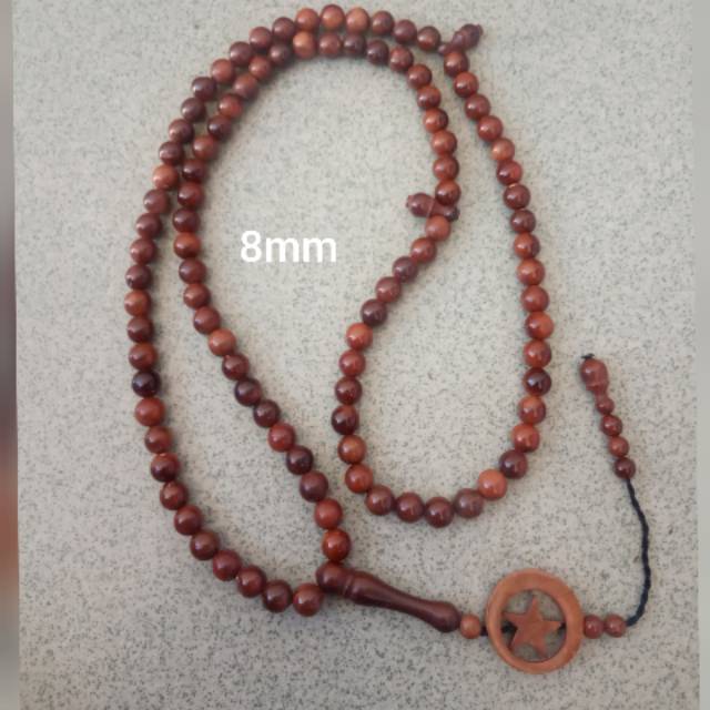 TASBIH 99 BULAT KAUKAH KOKKA ASLI BULAN BINTANG