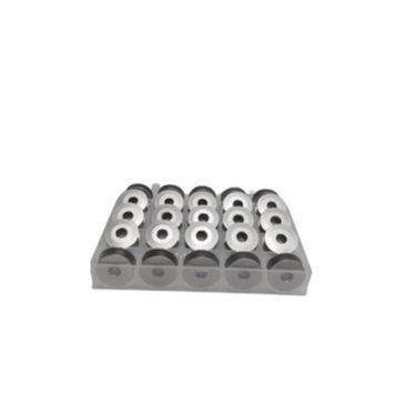 25 Bobbins + Case Spulll Spool Aluminium / Bobbins Mesin Jahit High Speed - EMAS SILVER,BIRU-3